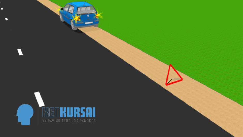 Avarinė šviesos signalizacija transporto priemonėje, jeigu tokia įrengta, privalo būti įjungta, priverstinai sustojus, kur sustoti arba stovėti draudžiama