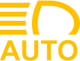 Informuoja apie automatinės tolimųjų šviesų sistemos gedimą